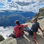 S. S. Rajamouli Instagram - Saw the images of this Pulpit Rock while researching for Magadheera. Wanting to come here since then. Thanks to Baahubali film in concert in Stavenger, finally it happened. Pulpit Rock, Stavanger, Norway