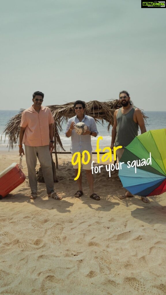 Sachin Tendulkar Instagram - Go far for your squad, they said 💫 Go far for the squad, we did 🚗 A memorable road trip with my friends @anil.kumble and @yuvisofficial @myspinny Music, food, sunsets and loads of wonderful experiences. What great fun we had! :) #GoFarForYourSquad #Collab Goa