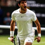 Sachin Tendulkar Instagram – What a fantastic final to watch! Excellent tennis by both these athletes!
 
We’re witnessing the rise of the next superstar of tennis. I’ll be following Carlos’ career for the next 10-12 years just like I did with @rogerfederer. 

Many congratulations @carlitosalcarazz!
@wimbledon 

#Wimbledon