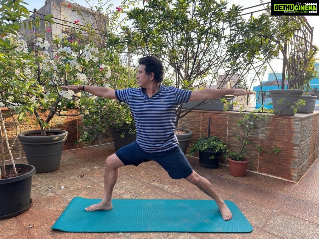 Sachin Tendulkar Instagram - Yoga helps increase the teamwork between the body and the mind. Which is your favourite Yoga asana? #InternationalYogaDay