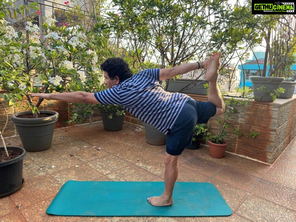 Sachin Tendulkar Instagram - Yoga helps increase the teamwork between the body and the mind. Which is your favourite Yoga asana? #InternationalYogaDay