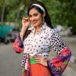 Sadha Instagram - For #neethonedance on @starmaa every Sat Sun at 9 pm! 🙌☺️ Outfit, Accessories & Styling @harinireddym VC @rt__photography_rt Hairstylist @2727parvathi Asst @rakesh_manchikanti #sadaa #retro #danceshow #realityshow #judge