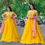 Sadha Instagram - 💛💛💛 For the one & only #neethoneydance on @starmaa … ☺️ Stylist @harinireddym Outfit @omanas_clothing Jewellery @houseofqc Hair @2727parvathi Asst @rakeshmanchi PC @sowmyartphotography #sadaa #danceshow #realityshow #judge