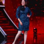 Sadha Instagram - 🧿🧿🧿 For Neethoney Dance on @starmaa 💚💙🖤 …. Stylist @harinireddym PC @ranjithpawan_photography #picsoftheday #danceshow #realityshow #judge