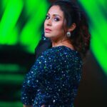 Sadha Instagram - 🧿🧿🧿 For Neethoney Dance on @starmaa 💚💙🖤 …. Stylist @harinireddym PC @ranjithpawan_photography #picsoftheday #danceshow #realityshow #judge