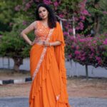 Sadha Instagram - #neethonedance show on @starmaa 🧡🧡🧡 Every Sat Sun @9:00 pm! 🤩💫 Stylist @harinireddym Designer @waterlilies_by_label_harshala Jewellery @kushalsfashionjewellery VC @prashanth_photo_graphy #sadaa #judge #danceshow #realityshow