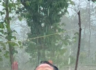 Sadha Instagram - Grounding done best when the Rain God’s blessing from above! #onewithnature #childlike #rains #monsoon