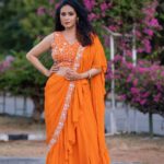 Sadha Instagram - All set for the most entertaining #neethonedance show on @starmaa 🧡🧡🧡 Every Sat Sun @9:00 pm! 🤩💫 Stylist @harinireddym Designer @waterlilies_by_label_harshala Jewellery @kushalsfashionjewellery VC @prashanth_photo_graphy #sadaa #judge #danceshow #realityshow Hyderabad