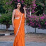 Sadha Instagram - #neethonedance show on @starmaa 🧡🧡🧡 Every Sat Sun @9:00 pm! 🤩💫 Stylist @harinireddym Designer @waterlilies_by_label_harshala Jewellery @kushalsfashionjewellery VC @prashanth_photo_graphy #sadaa #judge #danceshow #realityshow