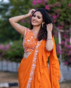 Sadha Instagram - #neethonedance show on @starmaa 🧡🧡🧡 Every Sat Sun @9:00 pm! 🤩💫

Stylist @harinireddym 
Designer @waterlilies_by_label_harshala 
Jewellery @kushalsfashionjewellery 
VC @prashanth_photo_graphy 

#sadaa #judge #danceshow #realityshow