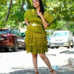 Sadha Instagram - Go green! 😀💚 For #neethoneydance @starmaa Every Sat Sun at 9 pm ☺️ Styled by @harinireddym 🫶 PC @sowmyartphotography #sadaa #judge #realityshow #danceshow