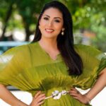 Sadha Instagram - Go green! 😀💚 For #neethoneydance @starmaa Every Sat Sun at 9 pm ☺️ Styled by @harinireddym 🫶 PC @sowmyartphotography #sadaa #judge #realityshow #danceshow
