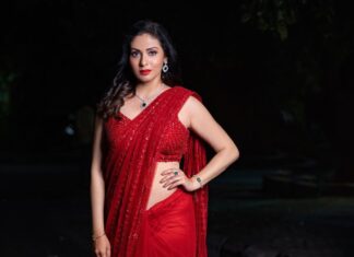 Sadha Instagram - ❤️❤️❤️ Stylist @harinireddym Saree by @samyakksarees Jewellery by @kushalsfashionjewellery PC @prashanth_photo_graphy #sadaa #judge #danceshow #realityshow