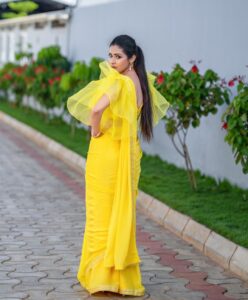 Sadha Instagram - Felt like a 🌻 in the gorgeous saree! 💛☺️

Stylist @harinireddym 
Saree @on_fleek_creationss 
PC @prashanth_photo_graphy

#picsoftheday #sadaa