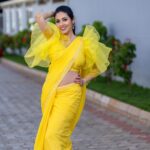Sadha Instagram - Felt like a 🌻 in the gorgeous saree! 💛☺️ Stylist @harinireddym Saree @on_fleek_creationss PC @prashanth_photo_graphy #picsoftheday #sadaa