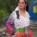 Sadha Instagram - Retro enough??? 😀 I love how this look turned out! Thank you so much @harinireddym for all the efforts you take to make me look my best! 💚 For #neethonedance on @starmaa every Sat Sun at 9 pm! 🙌☺️ Outfit, Accessories & Styling @harinireddym VC @rt__photography_rt Hairstylist @2727parvathi Asst @rakesh_manchikanti #sadaa #reels #reelsinstagram #reelsvideo #reelsindia #reelitfeelit #retro #danceshow #realityshow #judge