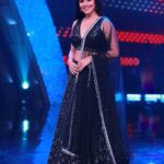Sadha Instagram - For #neethoneydance on @starmaa 🪩🧿 Styling @harinireddym Designer @labelmanasamovva Jewellery @houseofqc Asst @rakeshmanchi PC @ranjithpawan_photography #danceshow #realityshow #judge #sadaa