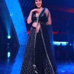 Sadha Instagram - For #neethoneydance on @starmaa 🪩🧿 Styling @harinireddym Designer @labelmanasamovva Jewellery @houseofqc Asst @rakeshmanchi PC @ranjithpawan_photography #danceshow #realityshow #judge #sadaa