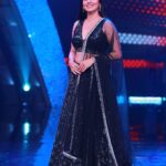 Sadha Instagram - For #neethoneydance on @starmaa 🪩🧿 Styling @harinireddym Designer @labelmanasamovva Jewellery @houseofqc Asst @rakeshmanchi PC @ranjithpawan_photography #danceshow #realityshow #judge #sadaa