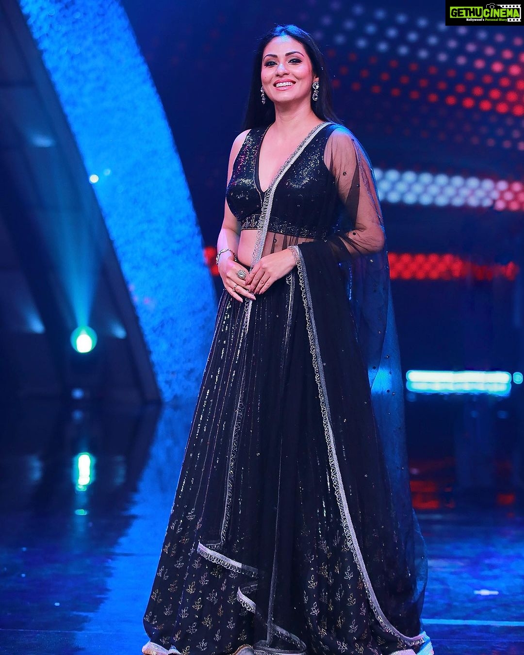 Sadha Instagram - For #neethoneydance on @starmaa 🪩🧿 Styling @harinireddym Designer @labelmanasamovva Jewellery @houseofqc Asst @rakeshmanchi PC @ranjithpawan_photography #danceshow #realityshow #judge #sadaa