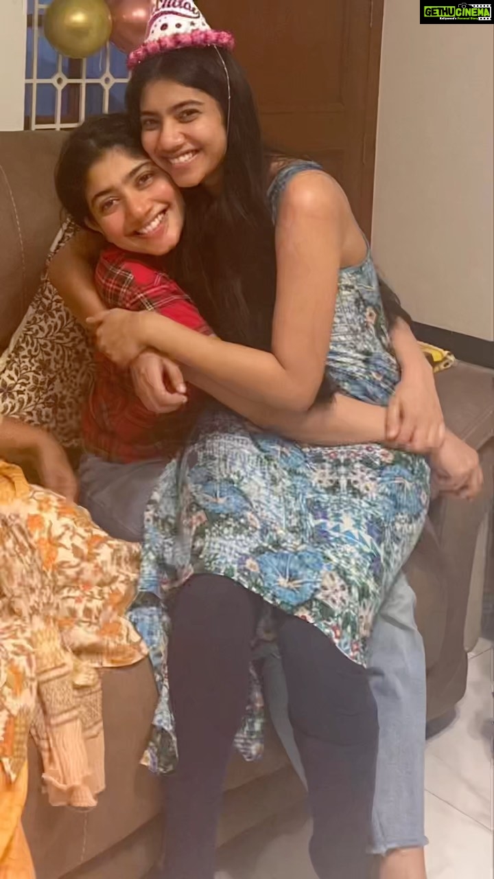 Sai Pallavi Instagram - Happy Birthday My monkey❤️ In pursuit of becoming a better sister, you’ve made me a better human. Your mere existence teaches me so much❤️Thank you chella ❤️ You’re light, love and joy personified❤️🧿 I love you❤️