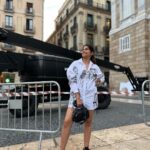 Sai Tamhankar Instagram - Casualing in my fav outfit ! #saitamhankar #vacationhangover #vacationhangoverisreal #spain Barcelona, Spain