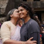 Saiyami Kher Instagram - She has probably seen me since I was born. But my first memory of Shabana Maushi was seeing her in this pristine white Lucknowi kurta, making chai. Even in something so mundane, she exuded royalty. As I grew up and became acquainted with her work, I started understanding the formidable enigma that the world knows her to be. And I was left awestruck by her body of work. When I decided to work in films, Dadima (Shaukat Kaifi) would help me with my diction. For the tomboy that I was, nobody believed I could become an actress. However, Dadima vociferously stood up for me. "There's an honesty in her", she'd keep telling Shabana Maushi. And being the unconditional support system that Shabana Maushi is, she would obviously broadcast the message. The night before I shot my first scene with her in Ghoomer, I couldn't sleep. I was working with THE Shabana Azmi. I had this mental image of what she'd be like on set. How her personality could overshadow everyone. It incited so much fear and intimidation. Yet, when she did come on set, I didn't see a trace of Shabana Azmi, the star. I could only see a hungry actor who unquestioningly surrendered to her director. I understood what makes her the force that she is. Filming in Indian summers on a blazing cricket field isn't an easy task. We would all be exhausted. But, when I'd come back to my vanity, all battered and bruised from the season ball, Shabana Maushi would set aside her own fatigue and ask about me. The love and concern that can only come from family. As we filmed the scene in which I lose my arm, that's all I could think of. Families and what they mean. And then, almost instinctively in the scene, I hugged her and cried. I don't remember what my lines were but the only thing I could bring myself to say was, "Dadima". I can't stop thinking of my grandparents and Dadima. They'd be so happy seeing this. And I know, somewhere in heaven, they're having a watch party. :) #ghoomerincinemas @azmishabana18 @hopeprodn