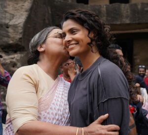 Saiyami Kher Instagram - She has probably seen me since I was born. But my first memory of Shabana Maushi was seeing her in this pristine white Lucknowi kurta, making chai. Even in something so mundane, she exuded royalty. As I grew up and became acquainted with her work, I started understanding the formidable enigma that the world knows her to be. And I was left awestruck by her body of work. 

When I decided to work in films, Dadima (Shaukat Kaifi) would help me with my diction. For the tomboy that I was, nobody believed I could become an actress. However, Dadima vociferously stood up for me. "There's an honesty in her", she'd keep telling Shabana Maushi. And being the unconditional support system that Shabana Maushi is, she would obviously broadcast the message. 

The night before I shot my first scene with her in Ghoomer, I couldn't sleep. I was working with THE Shabana Azmi. I had this mental image of what she'd be like on set. How her personality could overshadow everyone. It incited so much fear and intimidation. Yet, when she did come on set, I didn't see a trace of Shabana Azmi, the star. I could only see a hungry actor who unquestioningly surrendered to her director. I understood what makes her the force that she is. 

Filming in Indian summers on a blazing cricket field isn't an easy task. We would all be exhausted. But, when I'd come back to my vanity, all battered and bruised from the season ball, Shabana Maushi would set aside her own fatigue and ask about me. The love and concern that can only come from family. 

As we filmed the scene in which I lose my arm, that's all I could think of. Families and what they mean. And then, almost instinctively in the scene, I hugged her and cried. I don't remember what my lines were but the only thing I could bring myself to say was, "Dadima". 

I can't stop thinking of my grandparents and Dadima. They'd be so happy seeing this. And I know, somewhere in heaven, they're having a watch party. :) 

#ghoomerincinemas 
@azmishabana18 @hopeprodn