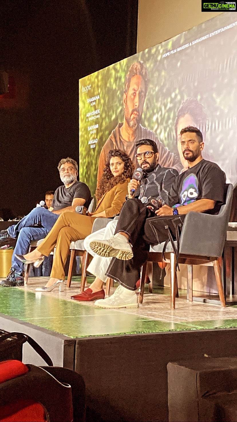 Saiyami Kher Instagram - It was a very special day yesterday to share the trailer of Ghoomer with the world. All those who have watched it thankyou for the love. Those of you who haven’t don’t worry, now is a good time! See you’ll in theatres on the 18th of aug. ❤️ #ghoomertrailer #ghoomerincinemas