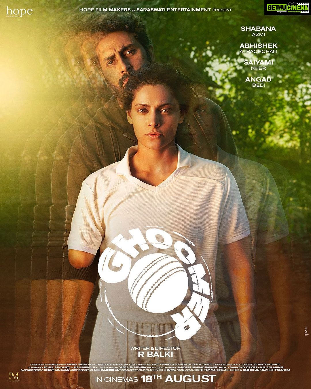 Saiyami Kher Instagram - Sport is what makes life worth living. #GhoomerInCinemas on 18th August! #RBalki @azmishabana18 @bachchan @angadbedi @rude_diaries @vishalsinhadop @itsamittrivedi @raahool19 @swanandkirkire @kausarmunir @hopeprodn @penmarudhar.official @rishivirmani @rude_diaries @kukigrewal @ripudamandatta