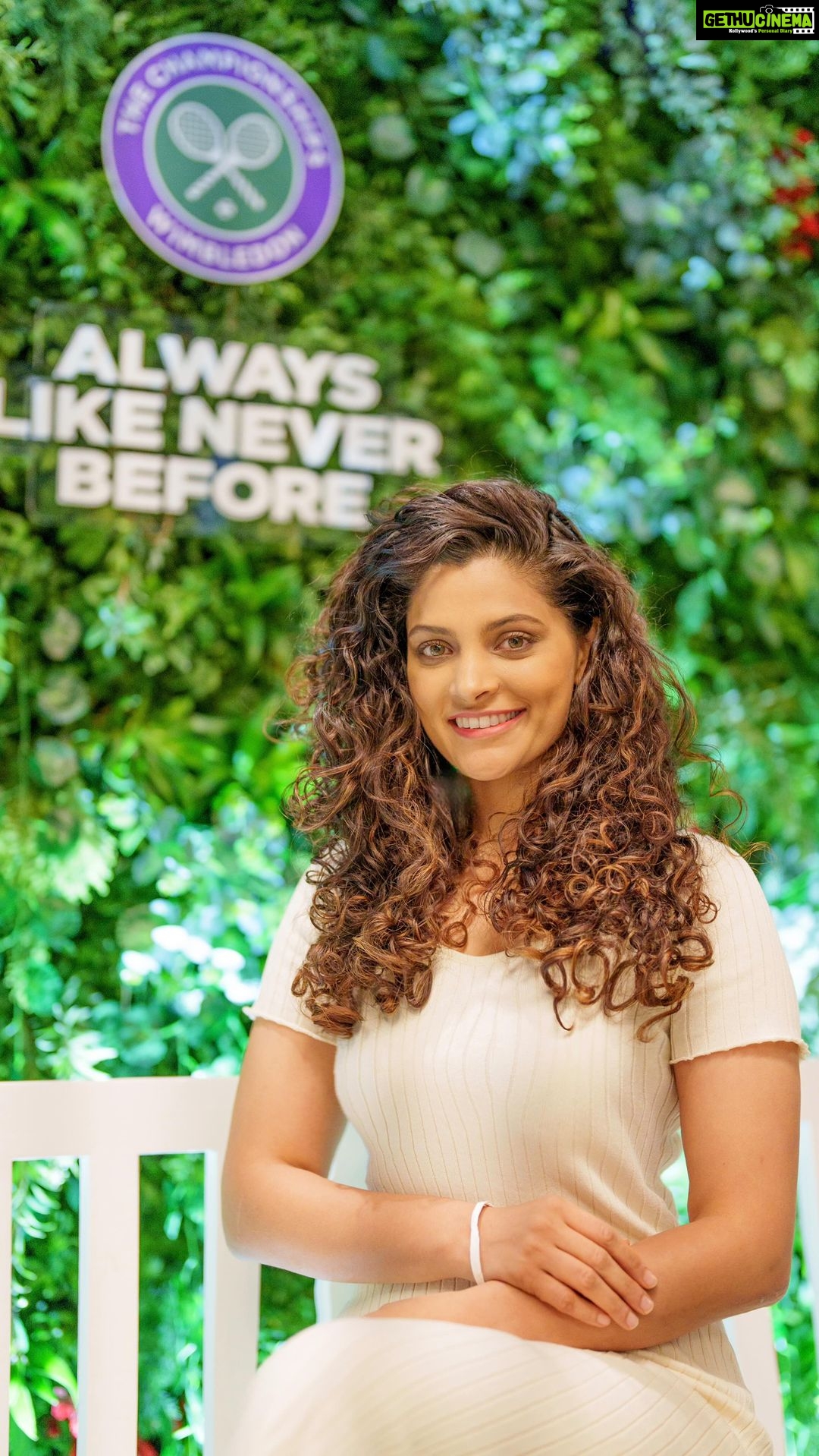 Saiyami Kher Instagram - So have we witnessed the handing over of the baton last night? My reactions clearly indicate who I was supporting. I will forever and always stay loyal to Roger but pinning my hopes on Alcaraz! Thankyou for having me over! @wimbledon @starsportsindia #AlwaysLikeNeverBefore #WimbledonOnStar #Wimbledon @disneyplushotstar