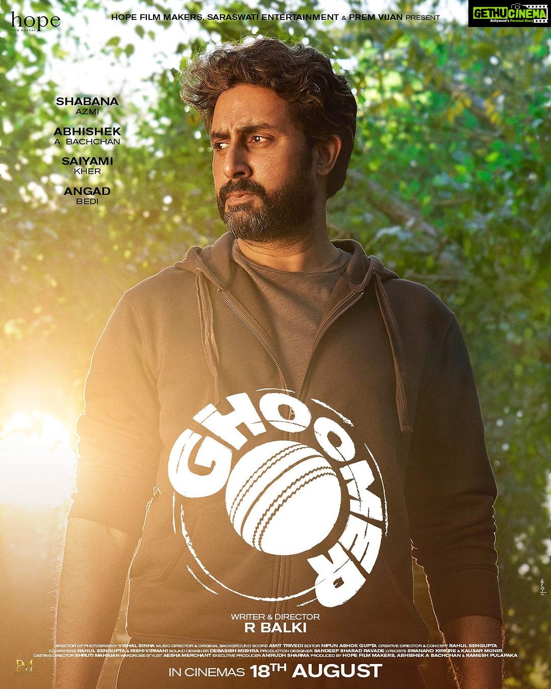 Saiyami Kher - 39.9K Likes - Life, logic ka khel nahi...magic ka khel hai
#GhoomerInCinemas on 18th August!
#RBalki @azmishabana18 @bachchan @angadbedi @rude_diaries @vishalsinhadop @itsamittrivedi @raahool19 @swanandkirkire @hopeprodn #RameshPulapaka #PremVijan @penmarudhar.official