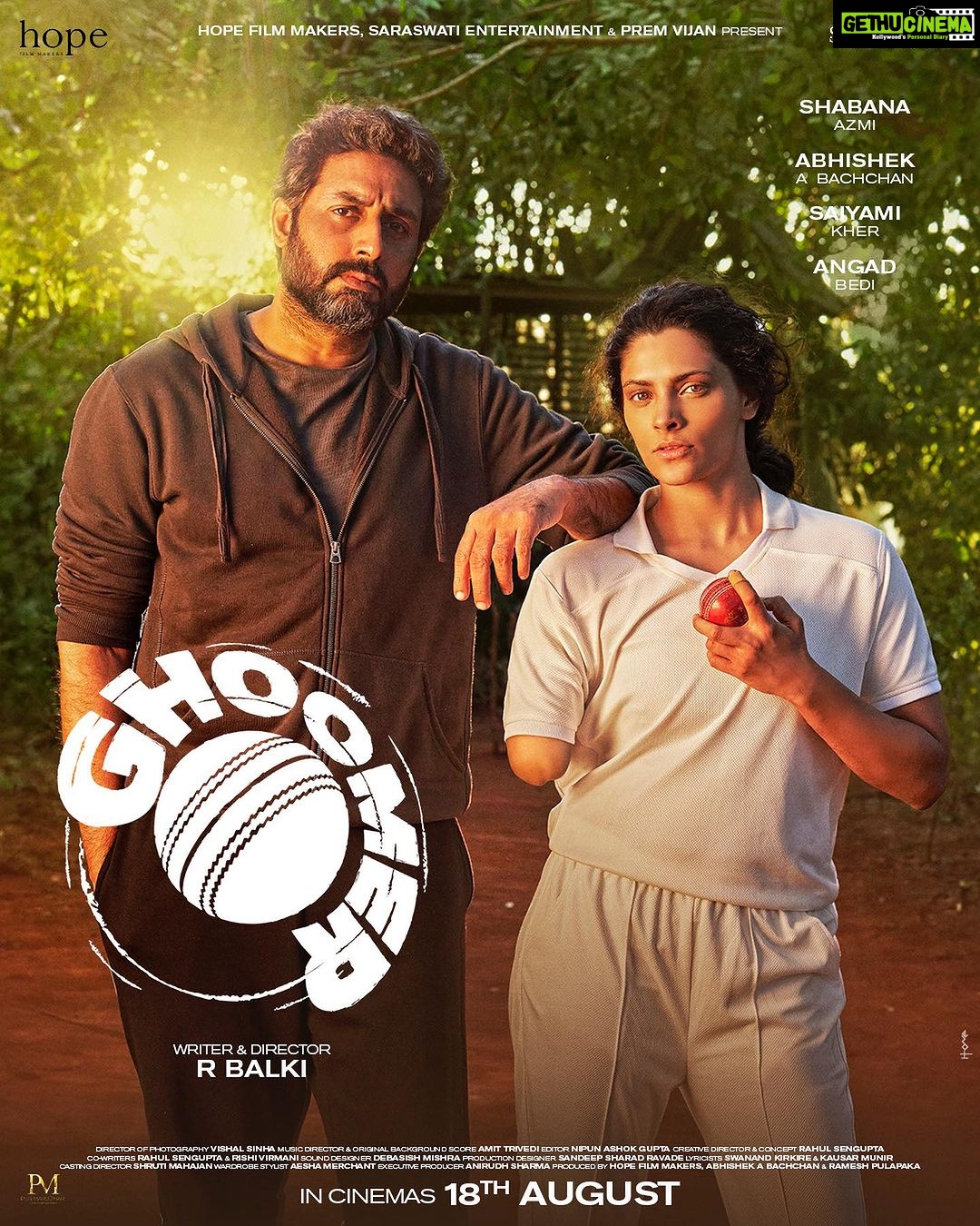 Saiyami Kher - 39.9K Likes - Life, logic ka khel nahi...magic ka khel hai
#GhoomerInCinemas on 18th August!
#RBalki @azmishabana18 @bachchan @angadbedi @rude_diaries @vishalsinhadop @itsamittrivedi @raahool19 @swanandkirkire @hopeprodn #RameshPulapaka #PremVijan @penmarudhar.official