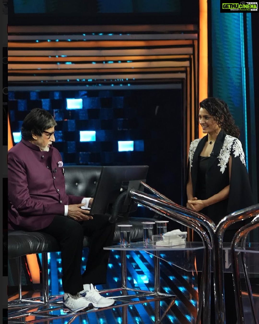 Saiyami Kher - 39.3K Likes - I remember seeing a short film called “Looking for Amitabh” on how the visually challenged perceive this icon. From describing his trademark baritone to the sound of his shoes, or the scent of his perfume. We don’t even see Mr. Bachchan, but we can experience the impact created by this superstar.
As a kid, the signature KBC tune meant it was bedtime. My parents would come back from work. And my grandparents would finish up their chores. Despite our diverse interests and age gaps, this one show brought three generations together.
If there was a contestant who gushed over Mr. Bachchan, Aiedu, my grandmom would sit preening about him. She did this until her last breath. He was after all from her part of the country. Any compliment to him obviously meant a compliment to her. He represented the heartlands of our country. He represented the fulfillment of dreams. He represented hope.
Since I began acting, there have been many ups and downs. There were so many people who brushed me off telling me I was “hopeless”. But I tried keeping my head above the water. While every rejection hurt, every rejection also made me work harder.
I've always kept everything bottled up. At the premiere of Ghoomer in Melbourne, everybody was sobbing. “Show some emotion Kher saab”, AB said as he hugged me after our standing ovation. But I stood there seemingly zen about everything. In reel life I can cry buckets, in real life, you will never know how I’m feeling.
Yesterday, as I sat at home pondering my fate, someone rang the doorbell. There was a bouquet of flowers and a handwritten note. My heart skipped a beat. Is this what I think it is? THE stamp of approval which every actor in this country dreams of?
I looked up to the skies and finally bawled, “Look what this is, Aiedu.”
Hope.
Thank you @amitabhbachchan Sir ❤️