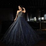 Sakshi Agarwal Instagram - Classy and fabulous✨ . #shoot for #varaa #magazine . @shotbyluckymalhotra @princephinehas25 @varaabyskmagazine @itsmesangeethakailash . #gown #glitterdress #ballroomdress #glittergloss #prettygirls Lalit Ashok Hotel, Bangalore
