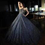 Sakshi Agarwal Instagram - Classy and fabulous✨ . #shoot for #varaa #magazine . @shotbyluckymalhotra @princephinehas25 @varaabyskmagazine @itsmesangeethakailash . #gown #glitterdress #ballroomdress #glittergloss #prettygirls Lalit Ashok Hotel, Bangalore