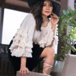 Sakshi Agarwal Instagram - "Feeling the fire inside me, ready to take on the world!" . Pic : @ngrnandha Mua: @makeupbyvaishalikrishnan Hairstyle: @avmakeuplab Location : @ramadaplazachennai Styling: @fab_by_faiza @sultha.raja786 . #sakshiagarwal #ootd #instalife #kollywood #whitefrilldress #instabeauty Chennai, India