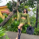 Sakshi Agarwal Instagram - Find me🍀🍀 . #camouflage #goadiaries #goatourism #greenery #greencoordset #instalifestyle #texasstyle #sakshiagarwal #kollywood #goafun #greenery #vibes #holidaystyle #destinationholiday Taj Holiday Village Resort & Spa Goa