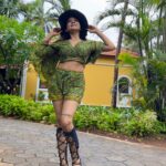 Sakshi Agarwal Instagram - Find me🍀🍀 . #camouflage #goadiaries #goatourism #greenery #greencoordset #instalifestyle #texasstyle #sakshiagarwal #kollywood #goafun #greenery #vibes #holidaystyle #destinationholiday Taj Holiday Village Resort & Spa Goa