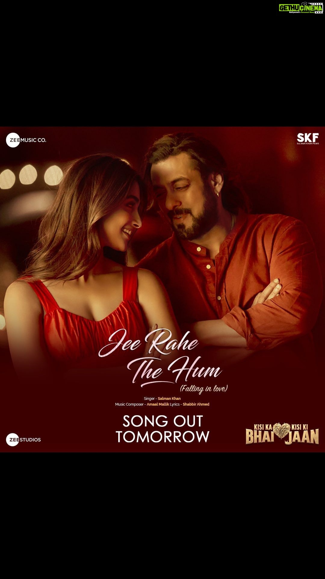Salman Khan Instagram - Fall in Love with ‘Falling in Love’ …. #JeeRaheTheHum out tomorrow @hegdepooja @venkateshdaggubati @farhadsamji @amaal_mallik @shabbir_ahmed9 @ranju.v @iamjaggubhai_ @bhumika_chawla_t @singhvijender #AbhimanyuSingh @raghavjuyal @thesiddharthnigam @jassie.gill @shehnaazgill @palaktiwarii @vinali_bhatnagar @vmanikandandop @shamiraah28 @skfilmsofficial @zeestudiosofficial @zeemusiccompany