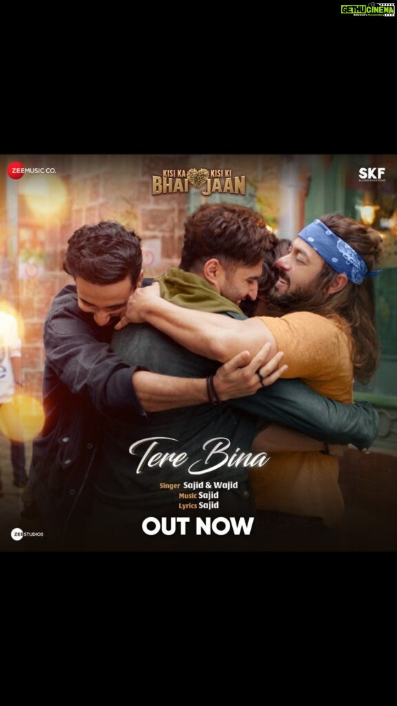 Salman Khan Instagram - #TereBina Song Out Now! @hegdepooja @venkateshdaggubati @farhadsamji @thesajidwajid @iamjaggubhai_ @bhumika_chawla_t @singhvijender #AbhimanyuSingh @raghavjuyal @thesiddharthnigam @jassie.gill @shehnaazgill @palaktiwarii @vinali_bhatnagar @vmanikandandop @shamiraah28 @skfilmsofficial @zeestudiosofficial @zeemusiccompany