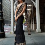 Samantha Instagram - 🖤 #independencedayparade #newyork Styled by - @openhousestudio.in Outfit - @arpitamehtaofficial Jewellery- @bespokevintagejewels_shwet Style team - @poojakaranam @mehavenkatesh Shot by @abhimanyu_mahaveer Hair and makeup @iamkanwalbatool