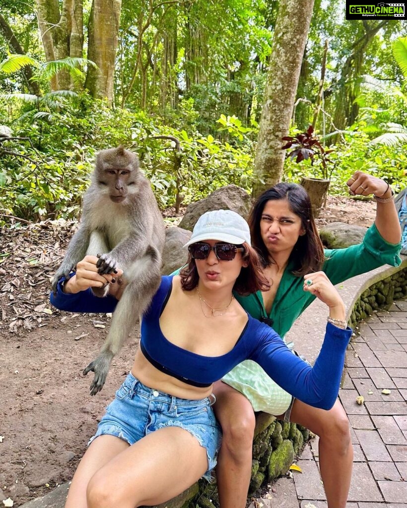 Samantha Instagram - Spot the monkey😎🥰 @anushaswamy Monkey Forest Ubud Bali