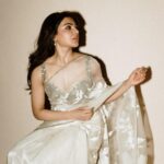 Samantha Instagram - 🤍 #shaakuntalamonapril14 Saree - @aikeyah Jewellery - @abhilasha_pret_jewelry Styled by - @pallavi_85 @openhousestudio.in @selvithangaraj Style team - @poojakaranam @kaalii.ma Shot by - @nandivardhanreddy_ Make up - @avnirambhia Hair - @rohit_bhatkar