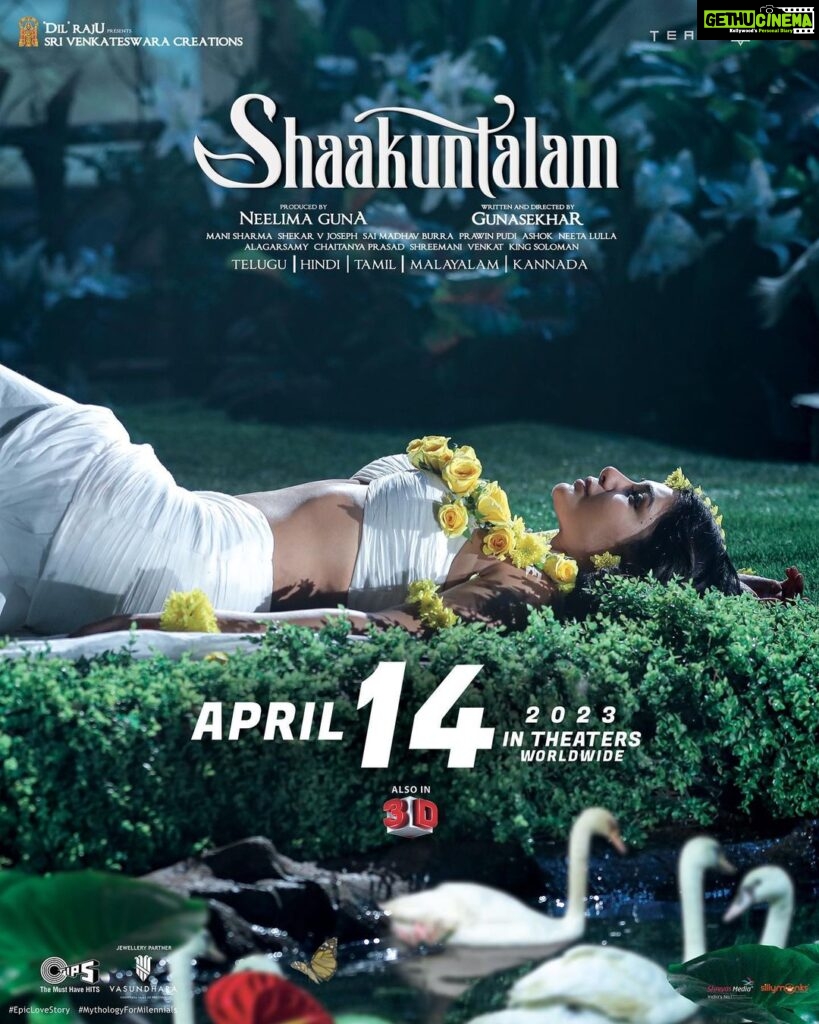 Samantha Instagram - We are ready🫶🏻 Really really ready this time! And very excited to meet you all in theatres and welcome you into the world of #ShaakuntalamOnApril14 🦢 #linkinbio #TrailerofShaakuntalam #Shaakuntalam @gunasekhar1 @devmohanofficial #ManiSharma @neelima_guna @senguptajisshu @madhoo_rockstar @gunaa_teamworks @srivenkateswaracreations @hanshithareddy @harshithsri @vasundharadiamondrf @neeta_lulla @tubbys_music @tips @tipsteluguofficial @tipstamilofficial @tips_malayalamofficial @tipskannada #MythologyforMilennials #EpicLoveStory #shaakuntalamonapril14