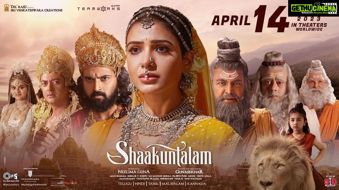 Samantha Instagram - The Love that was forgotten... An unforgettable tale of Love that remains 🦢 🗓️ Mark your calendars - #Shaakuntalam releasing in theatres worldwide on April 14 🤍 @gunasekhar1 @samantharuthprabhuoffl @devmohanofficial #ManiSharma @neelima_guna @senguptajisshu @madhoo_rockstar @gunaa_teamworks @srivenkateswaracreations @hanshithareddy @harshithsri @vasundharadiamondrf @neeta_lulla @tubbys_music @tips @tipsteluguofficial @tipstamilofficial @tips_malayalamofficial @tipskannada #MythologyforMilennials #EpicLoveStory #ShaakuntalamOnApril14