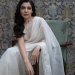Samantha Instagram - Take the first step in faith . You don’t have to see the whole staircase, just take the first step . -Martin Luther King jr This is what we’ll do 🤍 Saree- @devnaagri Eyewear- @lindbergeyewear @spectaopticals . Styled by - @pallavi_85 @openhousestudio.in Make up and hair - @avnirambhia Shot by - @nandivardhanreddy_ Style team - @poojakaranam @kaalii.ma