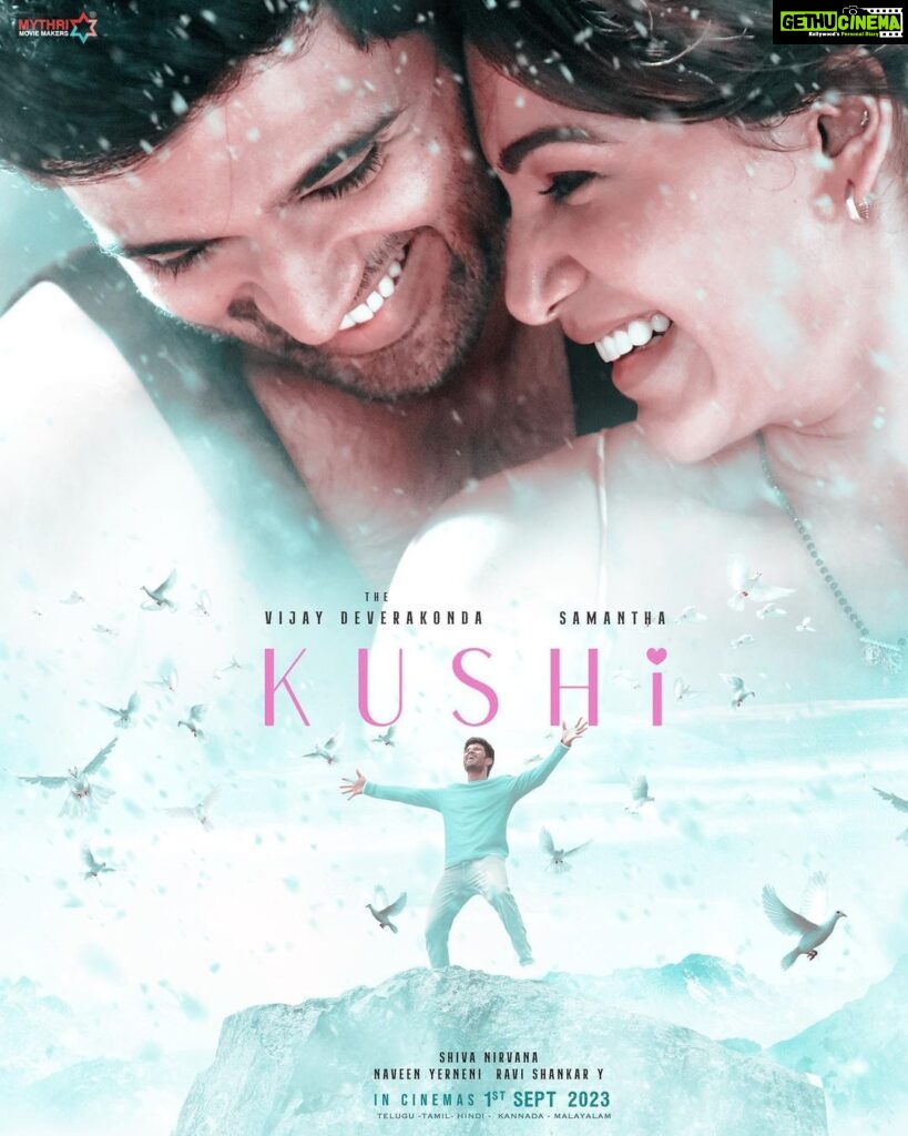Samantha Instagram - Kushi🤍 @thedeverakonda @shivanirvana621 @heshamabdulwahab @mythriofficial