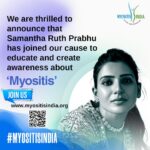 Samantha Instagram - Thrilled to introduce the newest face of change! We're excited to have Samantha Ruth Prabhu on board as the brand ambassador for Myositis India. Together, we're stepping forward to raise awareness, inspire hope, and make a difference in the lives of those battling myositis. Join us on this journey of compassion and empowerment! Thankful to Dr. Rohit Aggarwal from University of Pittsburgh for his immense support ! Join and support us! www.MyositisIndia.Org @samantharuthprabhuoffl #MyositisIndia #TogetherForChange.