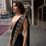 Samantha Instagram - 🖤 #independencedayparade #newyork Styled by - @openhousestudio.in Outfit - @arpitamehtaofficial Jewellery- @bespokevintagejewels_shwet Style team - @poojakaranam @mehavenkatesh Shot by @abhimanyu_mahaveer Hair and makeup @iamkanwalbatool